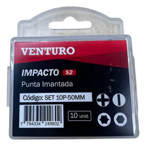 Set 10 Puntas Surtidas Alto Impacto X 50 Mm Venturo