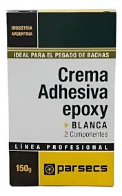 Crema Adhesiva Pega Bacha Blanca/Acero 2 Componentes Parsecs