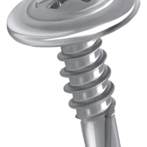 TORNILLO AUTOPERFORANTE CABEZA FLANGEADA PUNTA MECHA 8 X 1/2